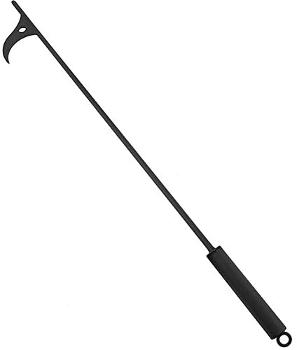 SPORTARC Tisonnier pour cheminée, 101,6 cm, résistant à la rouille, finition noire, outils de cheminée