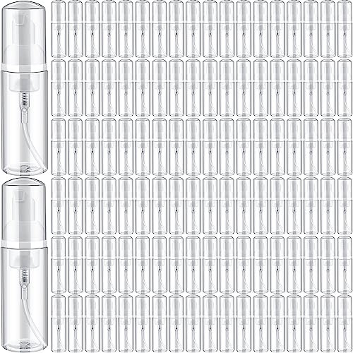 Dandat 120 Pcs Empty Foam Pump Bottles Bulk 2oz / 60ml Plastic Soap Dispenser Bottles Refillable Lash Cleanser Bottles Mini Foaming Soap Bottle for Shampoo Lotion Travel Cleaning Cosmetic