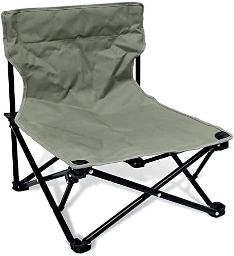KePPd Klappbarer Campingstuhl, klappbarer Strandstuhl, Liegestuhl, Klappstuhl, Outdoor-Stuhl, Picknickstuhl, Faltbarer Stuhl, Campingstuhl, niedriges Profil, niedrige Rückenlehne