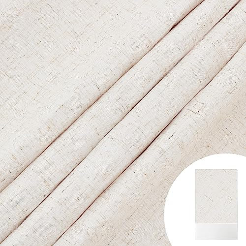 OLYCRAFT 100x42cm Buchtuch Bucheinband Oberfläche Aus Leinenstoff Mit Papierrückseite Dicht Gewebtes Bucheinband Buchleinen Für Buchbindung Scrapbooking Geschenkbox Basteln - Beiges