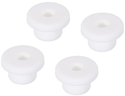 sourcing map 4Pcs T Type Rubber Grommet Mount Dia 16mm ID 7mm H 14mm Seal Protection Flexible Hole Plugs for Cable Pipe White