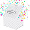 FETTIPOP Originale Geschenkbox DIY, Geschenkkarton Explodierende Konfetti (Premium Weiße) 18,5x14x11 cm, Überraschung Geschenkkarton Explosion Pop Up mit Wow-Effekt