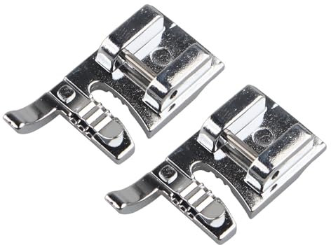 Jopto 2 Pièces Pied-de-biche pour Cordon à 3 Trous Accessoire pour Machine à Coudre Domestique à Tige Basse Singer, Brother, Babylock, Toyota, Euro-Pro, Janome, Kenmore, Juki, White, Simplicity, Elna