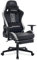 STARUZI Ergonomischer Gaming Stuhl, 180 kg Belastbarkeit, PU Leder, verstellbare Armlehnen, Rückenlehne, Sitzhöhe, Fußstütze, Grau