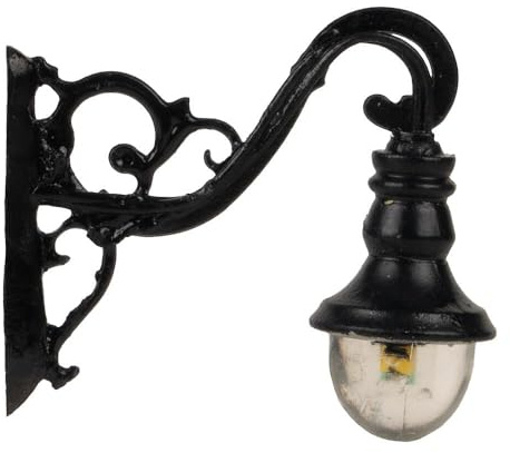 FALLER 180138 - LED-Wandleuchte, historisch, warmweiß, 3 Stück - Spurweite H0