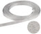 UNICRAFTALE about 6m Stainless Steel Braided Tape Expandable Braided Cable Sleeve Knitting Scalable Network Ribbon Flat Cable Sleeve Cord Protector Wire for Protect Cable