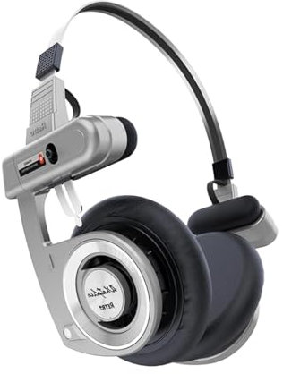 Sjpaa Auriculares estéreo de Alta fidelidad Retro Plegables, Auriculares de música de cancelación de Ruido portátil ENC, Bajo Profundo, Bluetooth sobre los Auriculares para los oídos