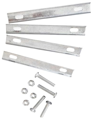 NASSMOSSE Bike Rack Basket Fixing Kits Metal Bike Rear Basket Mounting Brackets with Screws and Nut, DIY Bike Lock Holder Mount for Bicycle Cargo Rack