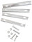 NASSMOSSE Bike Rack Basket Fixing Kits Metal Bike Rear Basket Mounting Brackets with Screws and Nut, DIY Bike Lock Holder Mount for Bicycle Cargo Rack