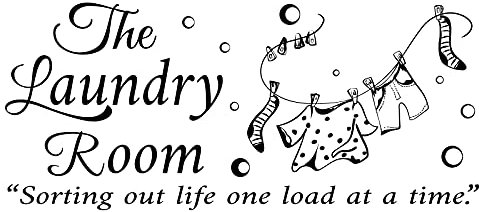 SUPERDANT Adesivi Murali con Citazioni Sulla Lavanderia Adesivi Murali In Vinile Adesivi Murali Fai Da Te Adesivo Murale con Citazioni Decorazione per La Casa per Camera Da Letto Bagno