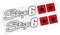 GEOLXD Riflettente Stage 6 Racing Motociclette Adesivi Motocross Car Styling Motociclette Decalcomanie di Scarico Autoadesivo Auto