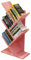 Mini-Schreibtischregal aus Holz mit 5 Ablagen für Bücher, Zeitschriften, CDs und Fotos, ideal für Wohnzimmer oder Heimbüro