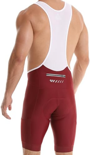 Lo.gas Pantaloncini Ciclismo Uomo Salopette da Ciclismo Imbottiti Traspiranti Asciugatura Rapida