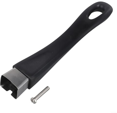 Gdfnmogo Manico per pentola, manico per padella calda da 17,5 cm con vite di montaggio, manico in bachelite resistente al calore, manici rimovibili da appendere