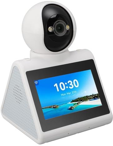 Goshyda 2 Way Video Calling Camera with HD Screen, 2K Indoor Home Security Camera Supports Ai Voice Function, Security Camera for Baby Nanny Elderly Pet
