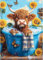 CLYCTIP Diamond Painting Kits Adults, Animal cow Diamond Painting, Diamond Painting Pictures, 30 x 40 cm (B)
