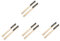Cabilock 4sets Professional Pizza Oven Brush Wire Set Long Wooden Handle Tool for Cleaning Maintenance 2pcs*4