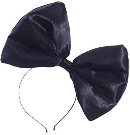 Mikinona Schwarzes Haarband mit Schleife Haarschmuck für Damen Haarbänder aus Strapazierfähigem Material für Party und Festivals