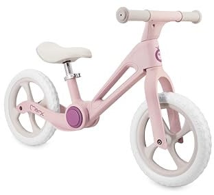 Momi Kinderlaufrad NORU für Mädchen und Jungen ab 2 Jahren (max. Körpergewicht 25 kg), per Knopfdruck klappbar, verstellbare Sattelhöhe, pannensichere Eva-Räder 12‘‘