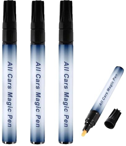 Generisch The Magic Pen All Cars Magic Pens, Car Scratchs Repair Pen, Quick Solution for Scratches and Colour Damage, Weatherproof Paint Pens, Magics Paint Scratchs Removal (3Pcs)