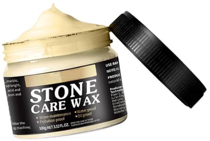 -polnische Paste - 100 g Marmorwachs | Stone Restoration Care Puffing Compound | Shine Restorer Fleckenentferner für Arbeitsplatten -Fliesenwachs, Haushaltshaushaltserwächse für Glanzschutz
