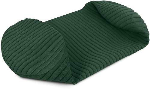Amilian Kissenrollenbezug 15x40 cm - Ersatzbezug für Nackenrolle und Kissenrolle – Rundkissen Bezug mit verdecktem Reißverschluss - weicher, waschbarer Bezug - Schattenwald