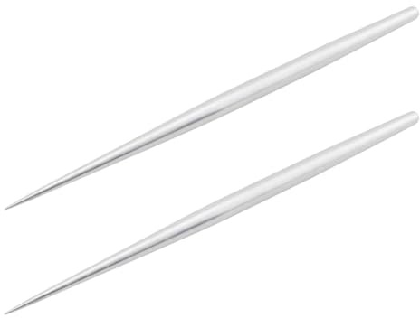 Ehwisbe 2pcs Pottery Clay Sculpting Carving Knife Detail Needle Stainless Steel Teardrop Stick Needle Pottery Sculpting Tools