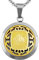 Hanessa Personalisierte Kette mit Gravur Edelstahl 50 cm mit Anhänger Sternzeichen Stier in gold - Personalisierte Halskette für Männer und Frauen - Personalisierter Schmuck Damen Herren