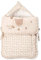 Fußsack mit Gurtschlitz Cute Bear in Beige