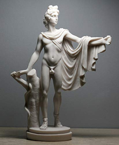 Apollo Belvedere Statue aus griechischem römischen Gott der Musik, nackt, männlich, gegossener Marmor
