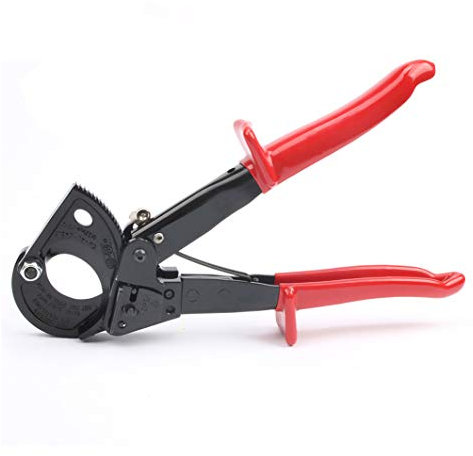 Mengshen Cortador de Cable de Trinquete, Herramienta de Corte de Cable de Aluminio y Cobre, Corte Hasta 240 mm²