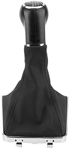 pomo palanca cambio opel astra h-Hlyjoon Gear Shift Knob Gaiter Cubierta de la bota Ajuste para Opel Astra Corsa GTC 2005 2006 2007 2008 2009 2010 Auto Shifter Shift Shift Boot Cover ABS Material de c