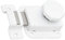 KeyMet GmbH Verrou de porte de toilettes - Verrou rotatif à bouton - Blanc