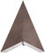Star Velvet Papierstern, Papier, weiß
