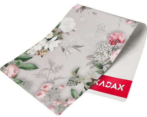 KADAX Tischläufer aus Filz, robuster Filzläufer, Tischband, pflegeleichter Läufer für Küchentisch, Wohnzimmer, Esszimmer, Tisch-Deko, Table Runner, Tischdecke, Filztischläufer (Blume)