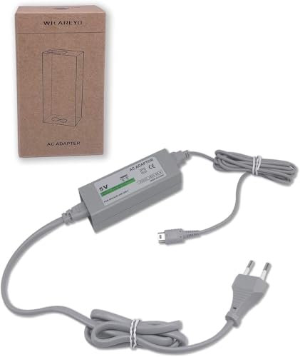WICAREYO Adaptateur Secteur Compatible pour Wii U Gamepad, Alimentation Adaptateur Secteur Compatible pour Wii U Gamepad