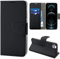 N NEWTOP Cover Compatibile con Apple iPhone 12/12 PRO, HQ Lateral Custodia Libro Flip Chiusura Magnetica Portafoglio Simil Pelle Stand (Nero)