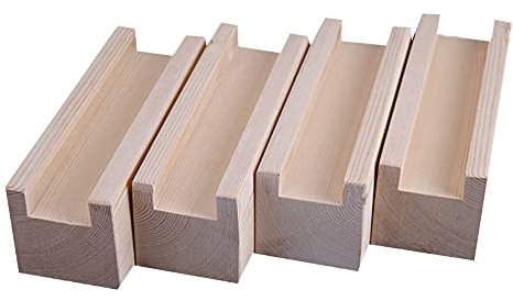 Aumentan la Altura de Los Muebles 10 cm Piernas de Madera para el Hogar Pies de Muebles Elevador,Ievantador de Muebles Patas de Muebles de Elevador de Muebles Juego de 4 Piezas (1.2cm)