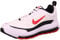 Nike Herren Air Max Sneaker, White/University Red-Black, 42.5 EU