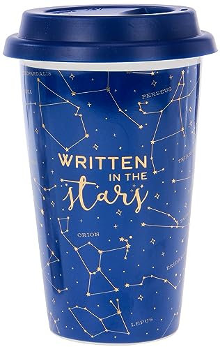 Legami - Tu Vuò Fa' L'Americano, Tazza in Porcellana New Bone China a Doppio Strato, 300 ml, Tema Stars, Tiene al Caldo le Bevande, Lavabile in Lavastoviglie