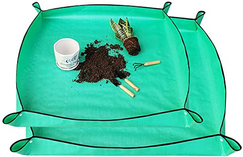 TIANHOO Pflanzen-Umtopfmatte, faltbar, wasserdicht, Pflanzenmatte, Mini-Gartenwerkzeug, für den Innenbereich, Blumen, Samen, Boden, Gartenwerkzeug