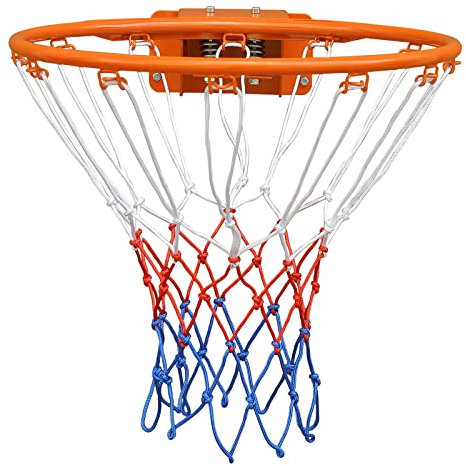 AOKUNG Basketball-Doppelfeder, massiver Rand, 45,7 cm, für drinnen und draußen