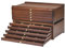 MEEDEN 10-Drawer Art Supply Storage Box - Large Capacity Multi-Function Beech-Wood Pencil Box with Drawer & Compartments for Organizing Pastels, Pencils, Pens, Markers, Brushes & Stamp, Walnut