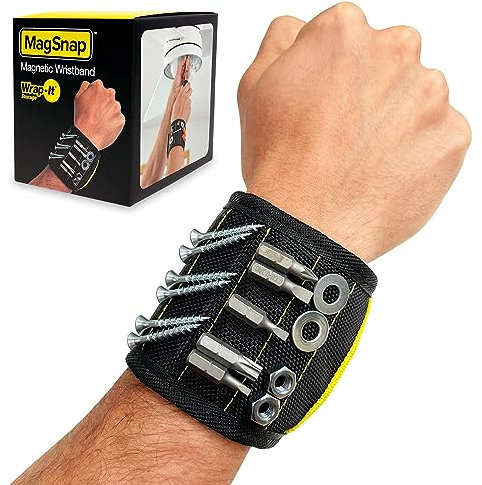 Wrap-It Storage MagSnap Magnetarmband von – Handgelenk-Magnetwerkzeug und Schraubenhalter – Werkzeuggeschenke für Männer und Frauen, die praktisch sind