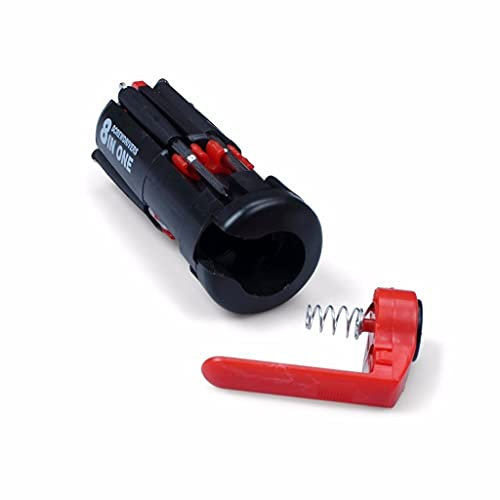 Samnuerly Useful 8 in 1 Multi Portable Screwdriver with 6 LED Torch Tools Light Up Flashlight Tool Set