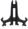 Funzhan 2pcs Black Plastic Acrylic Easels Fold Display Stand Plastic Picture Frame Plate Stands Holders Artwork Business Weddings - 3 Inch