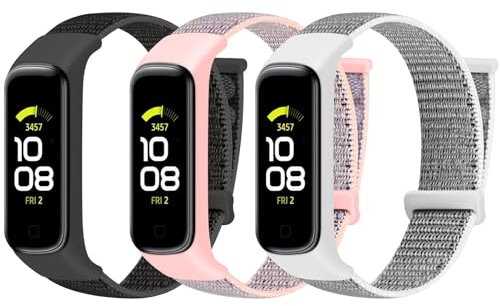 TumpCez Nylon Armband nur kompatibel mit Samsung Galaxy Fit 2 Armband für Herren Damen,Verstellbare Gemütlich Uhrenarmband Sport Ersatzarmband für Samsung Galaxy Fit 2
