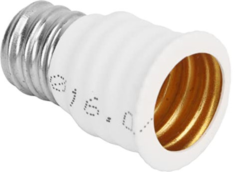 6 Stück E12 zu E14 Adapter Konverter Glühbirne Adapter, PC und Kupfer Material, Ersatz für Flur Garagen Schlafzimmer Wohnzimmer Küchen Korridore (Weiß)