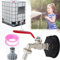 hufhnwso Raccord Cuve 1000 litres IBC 1/2 Robinet de Jardin Adaptateur de Réservoir de Vidange IBC S60X6 pour
