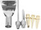 iFutniew 6Pcs Replacement Copper Tips Nozzle Kit for -1115K / Mt-100 Aerated Flame Butane Gas Soldering Iron Cordless Welding Tools Gas